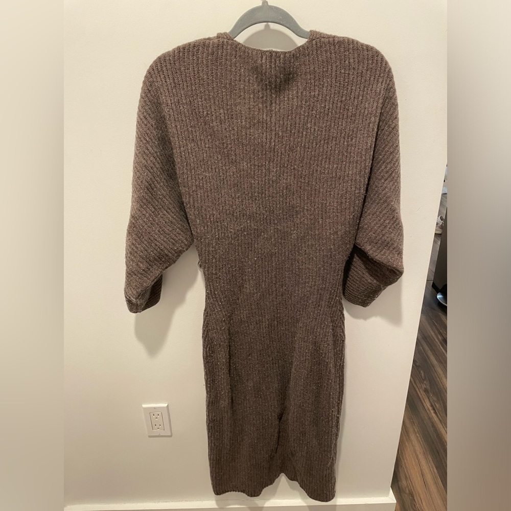 The Sei V-neck Wool Sweater Dress - Picture 5 of 7